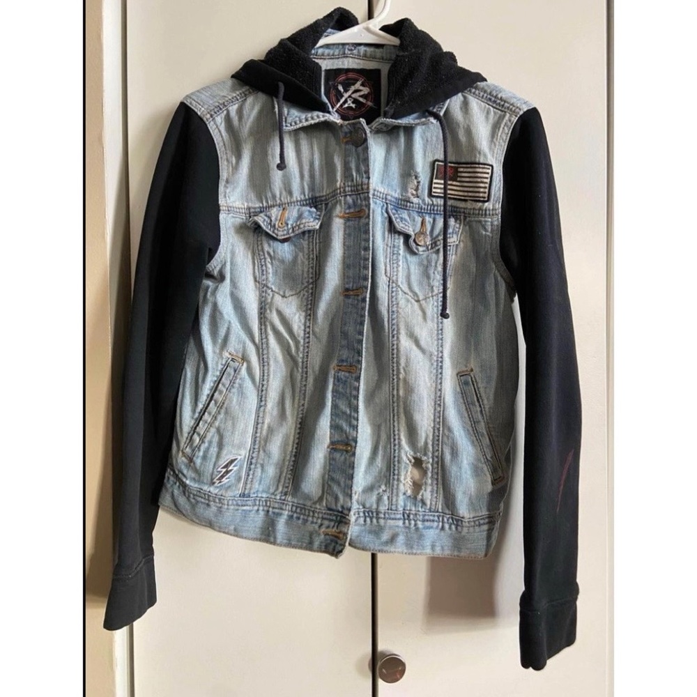 Grunge Jean Jacket w/ Hood